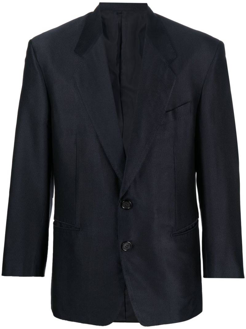 Gianfranco Ferré Pre-Owned 1980s notch lapels blazer - Blue von Gianfranco Ferré Pre-Owned