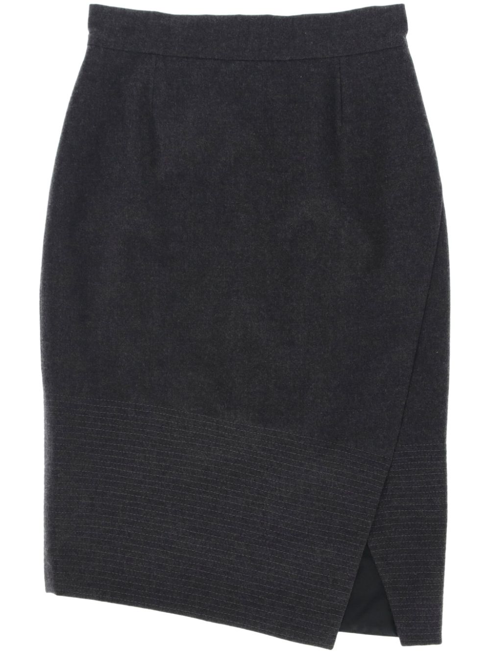 Gianfranco Ferré Pre-Owned 1980s wool skirt - Grey von Gianfranco Ferré Pre-Owned