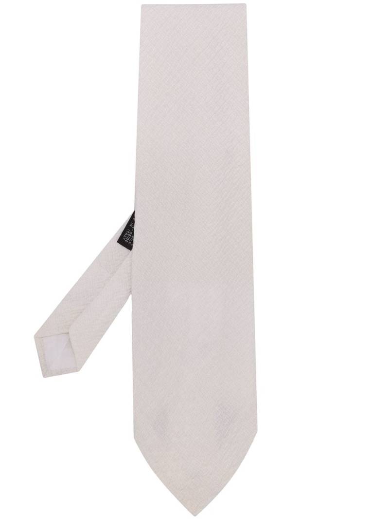 Gianfranco Ferré Pre-Owned 1990s Archive Ferre textured tie - White von Gianfranco Ferré Pre-Owned