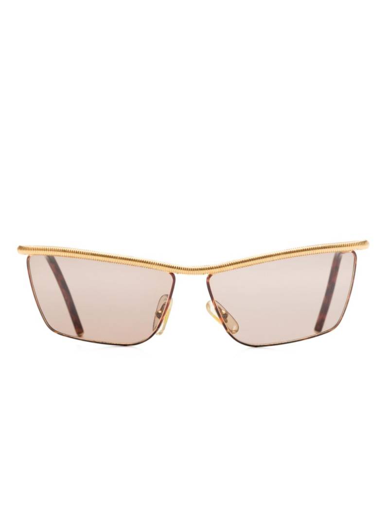 Gianfranco Ferré Pre-Owned 1990s GFF32 tinted sunglasses - Gold von Gianfranco Ferré Pre-Owned