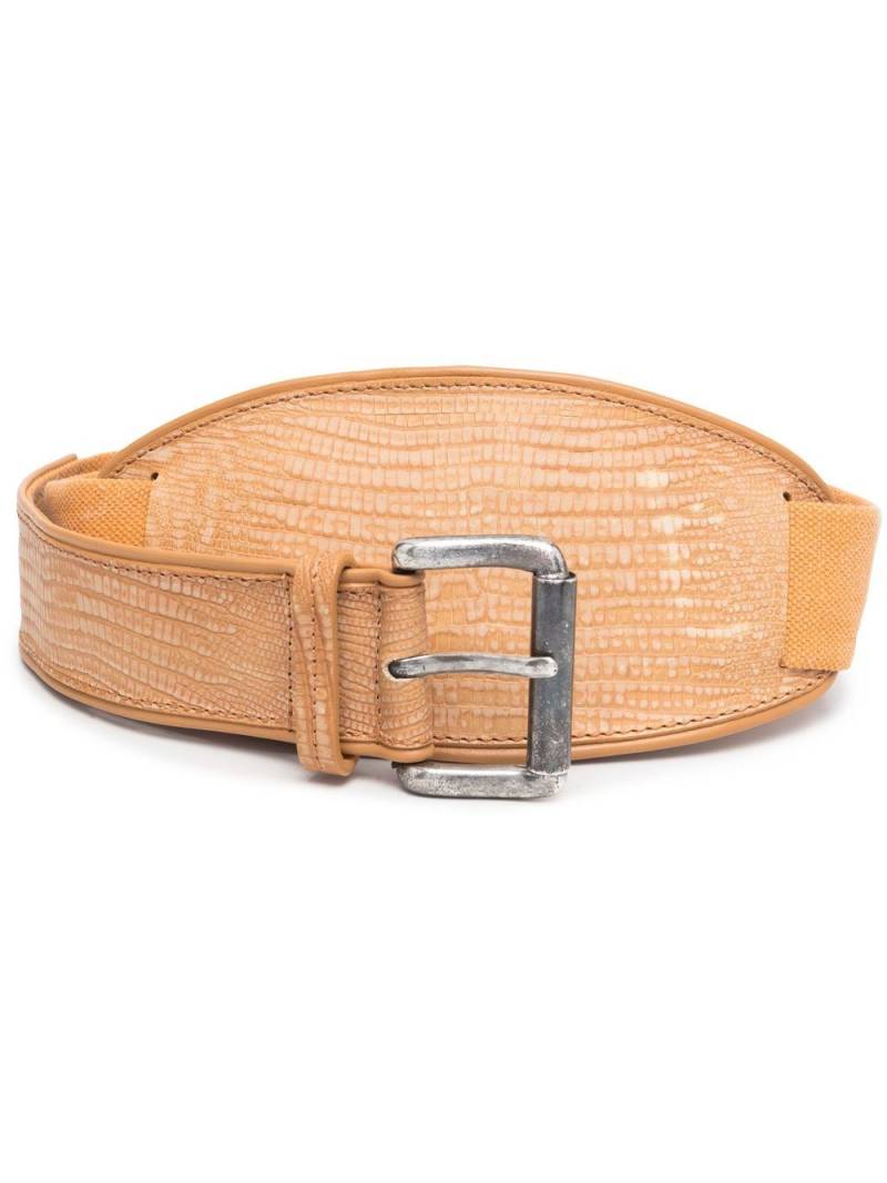 Gianfranco Ferré Pre-Owned 1990s buckle-fastening belt - Neutrals von Gianfranco Ferré Pre-Owned