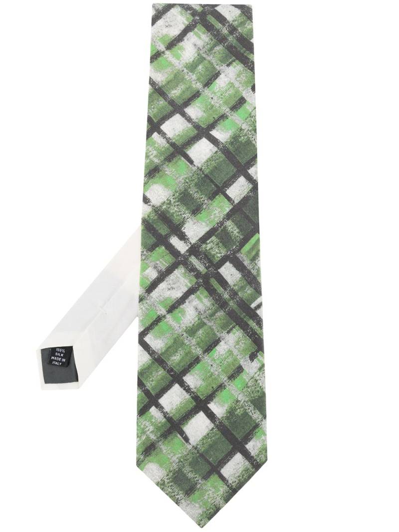 Gianfranco Ferré Pre-Owned 1990s striped silk tie - Green von Gianfranco Ferré Pre-Owned