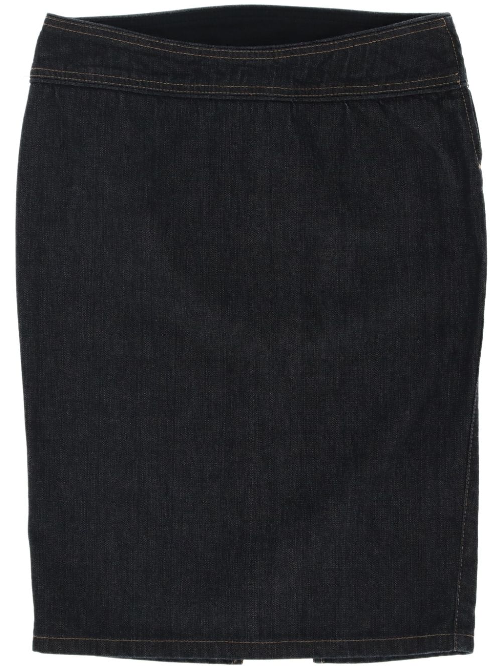 Gianfranco Ferré Pre-Owned 2000s rear slit denim skirt - Blue von Gianfranco Ferré Pre-Owned