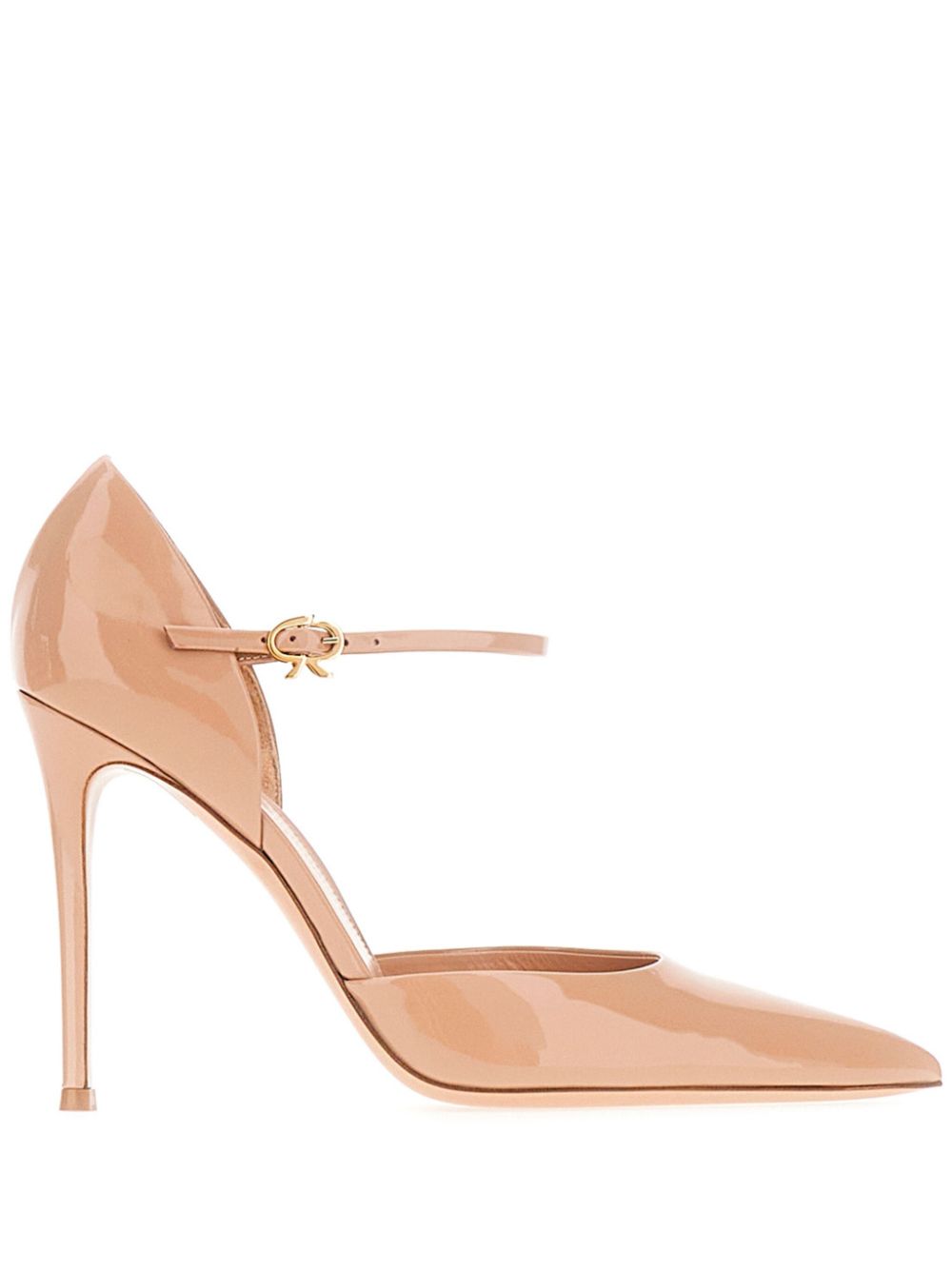 Gianvito Rossi 100mm leather pumps - Neutrals von Gianvito Rossi