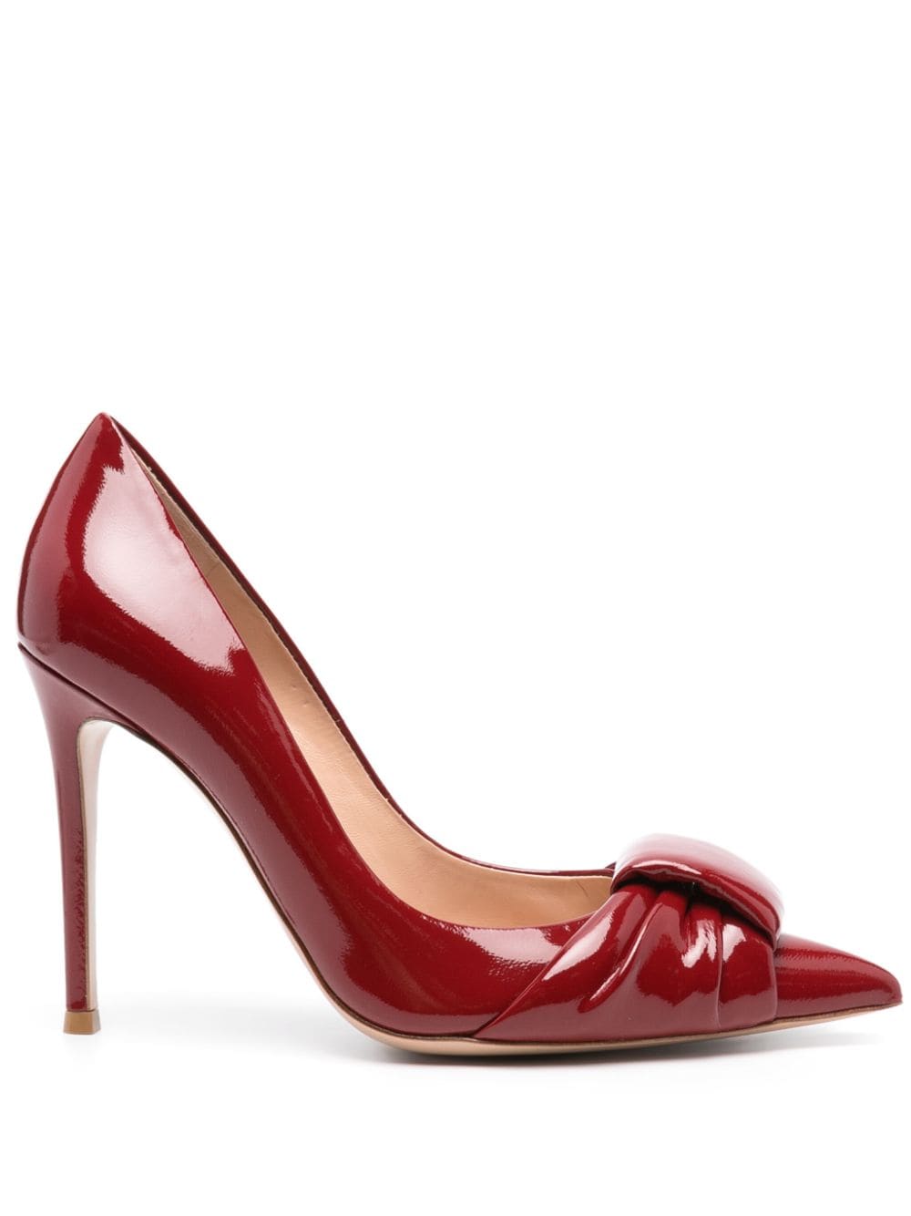 Gianvito Rossi 100mm leather pumps - Red von Gianvito Rossi