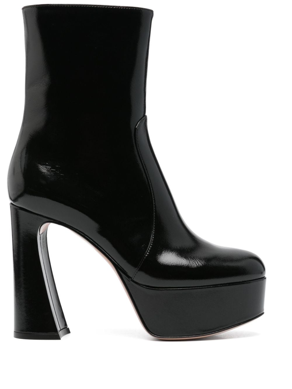 Gianvito Rossi 110mm leather ankle boots - Black von Gianvito Rossi