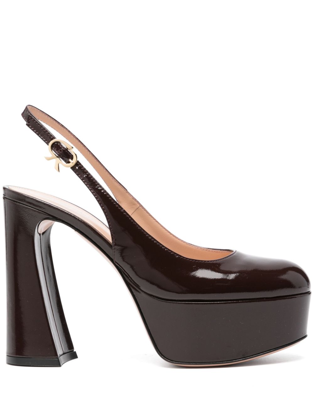 Gianvito Rossi 120mm Bessie pumps - Brown von Gianvito Rossi