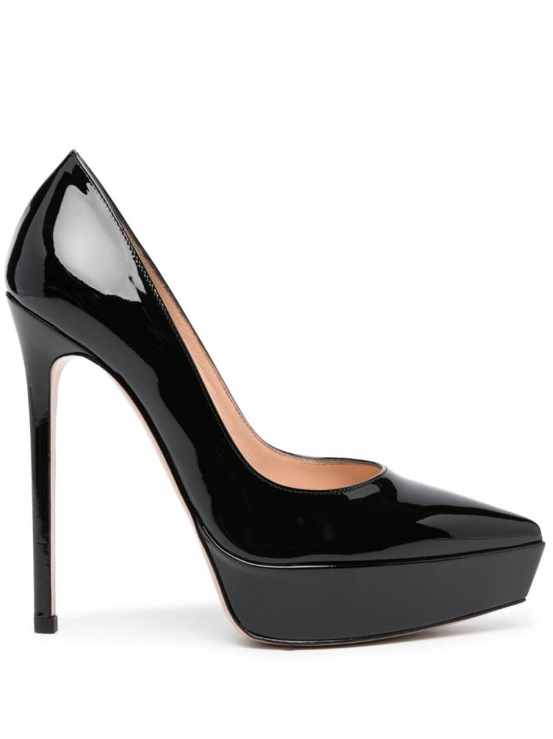 Gianvito Rossi 135mm patent leather pumps - Black von Gianvito Rossi