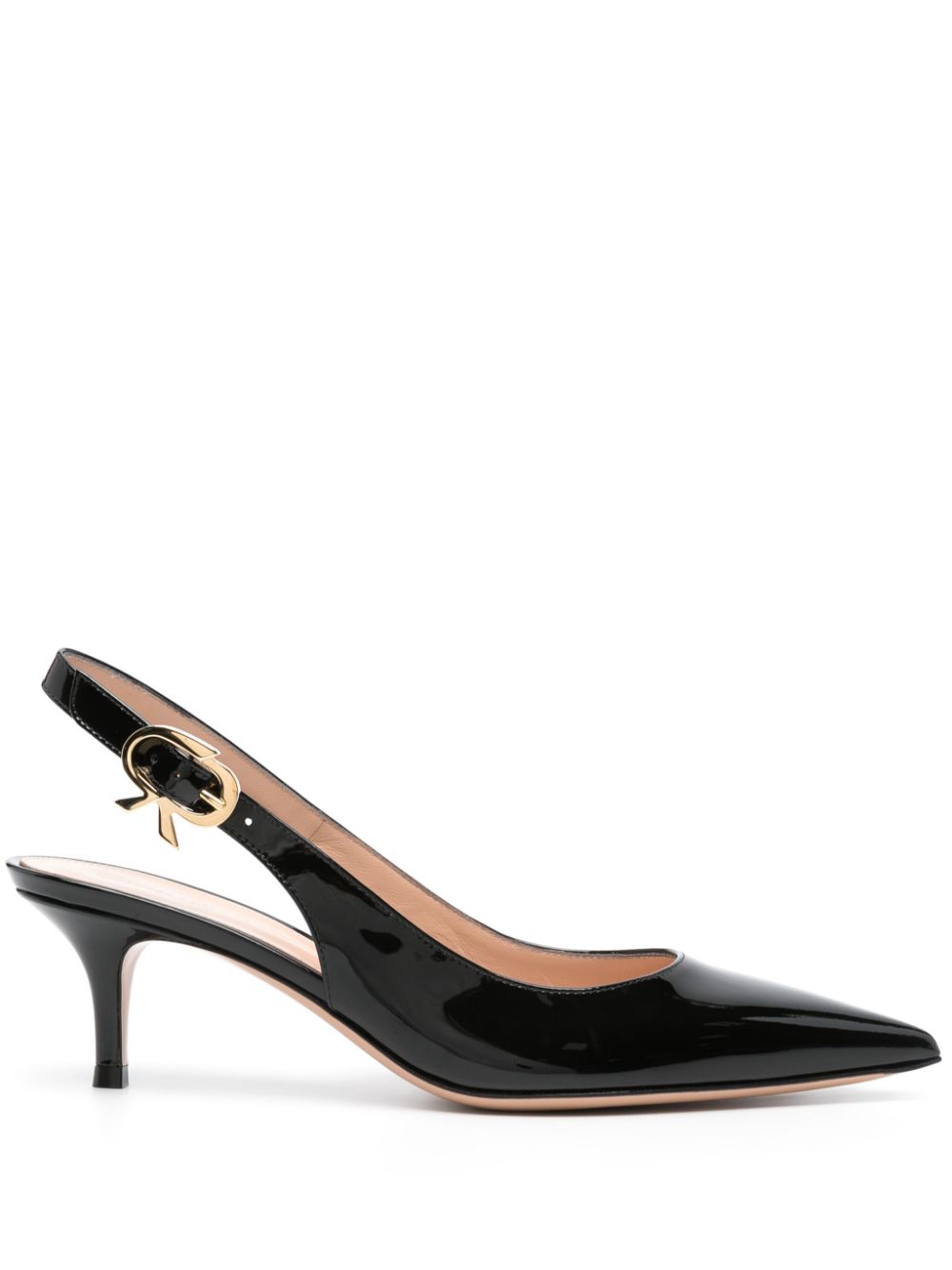 Gianvito Rossi Ribbon Sling 50mm slingback pumps - Black von Gianvito Rossi