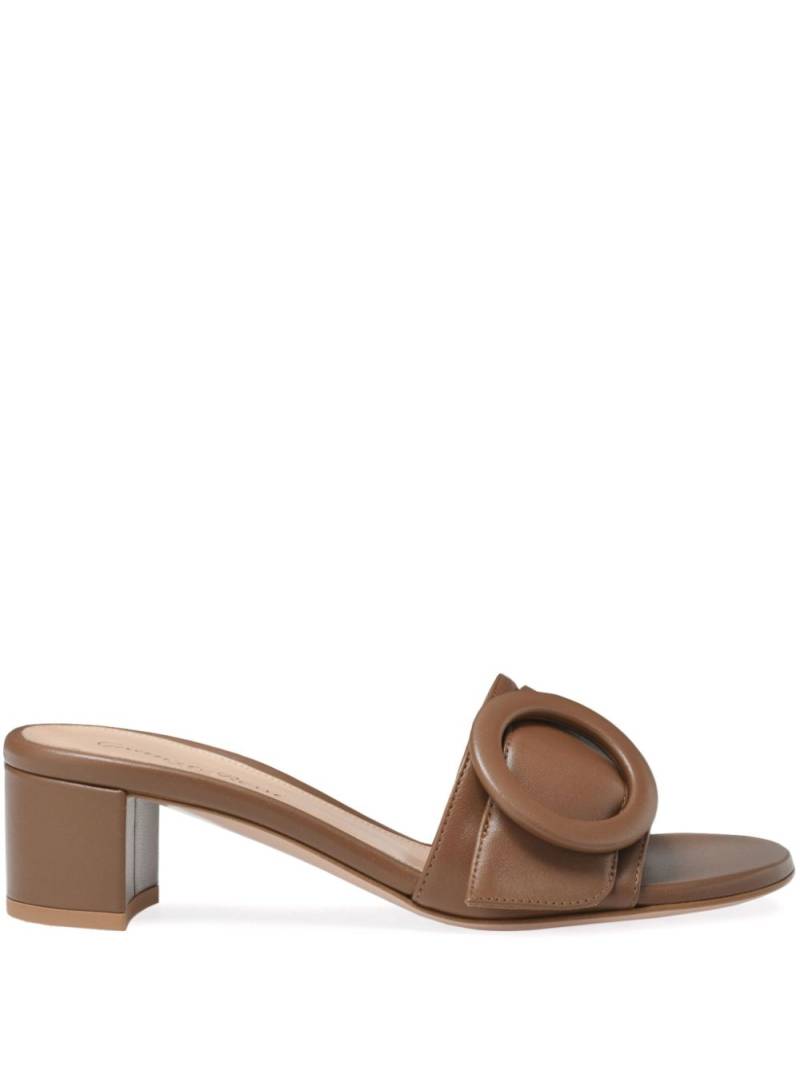 Gianvito Rossi 45mm Venezia mules - Brown von Gianvito Rossi