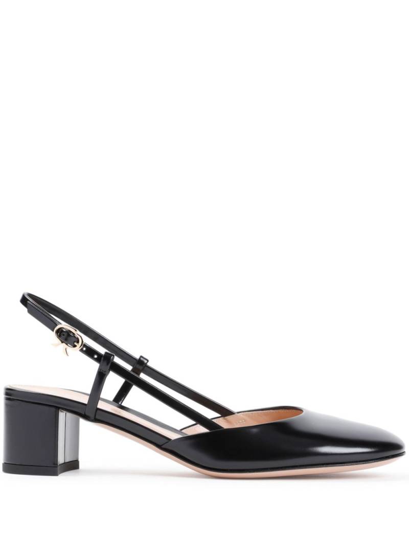 Gianvito Rossi 50mm Tokio slingback pumps - Black von Gianvito Rossi