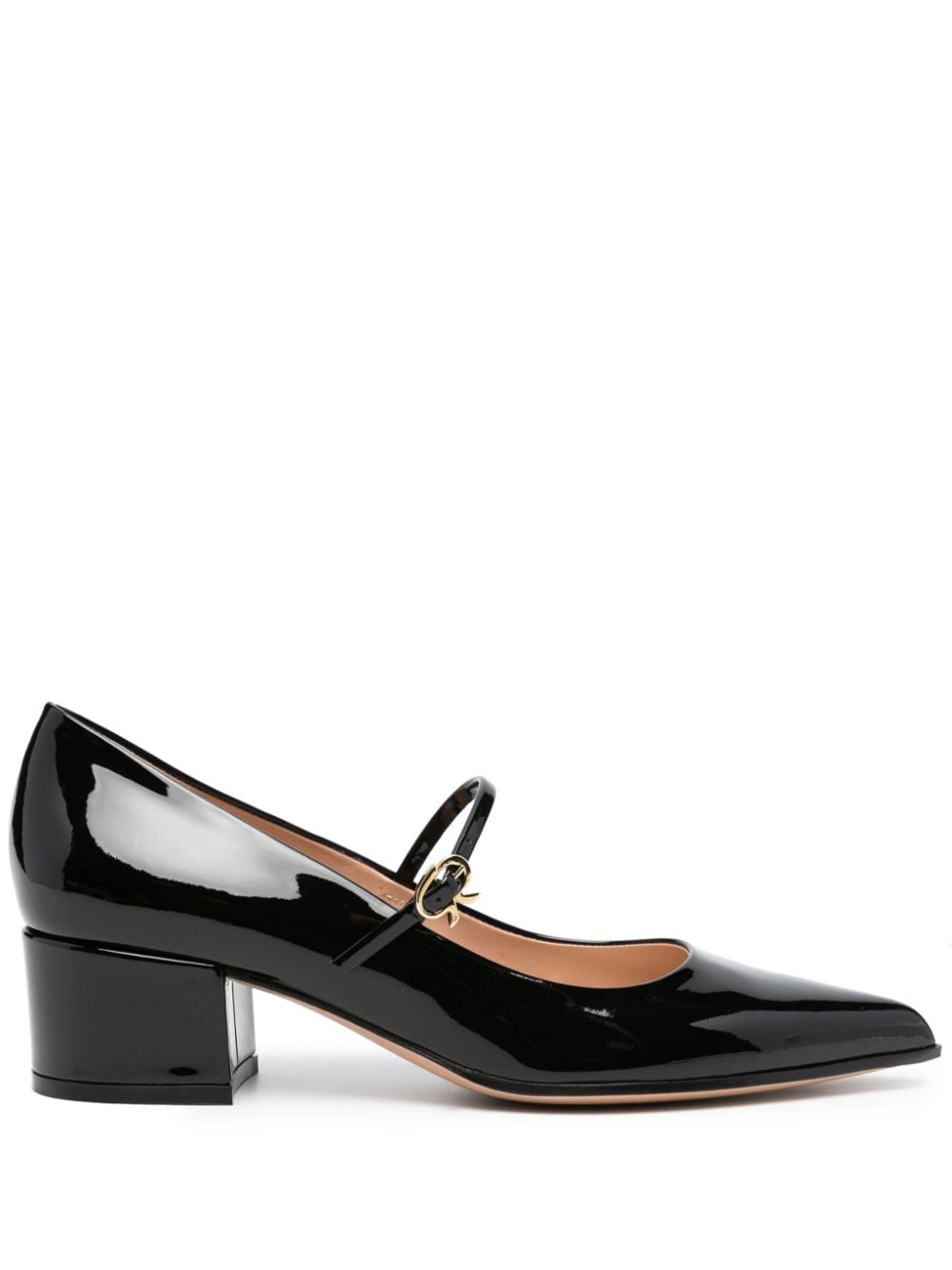 Gianvito Rossi 55mm high-shine mary-jane pumps - Black von Gianvito Rossi