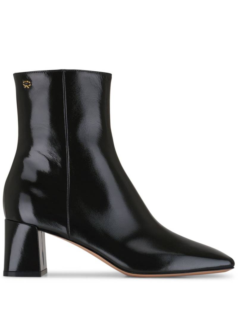 Gianvito Rossi 55mm leather ankle boots - Black von Gianvito Rossi