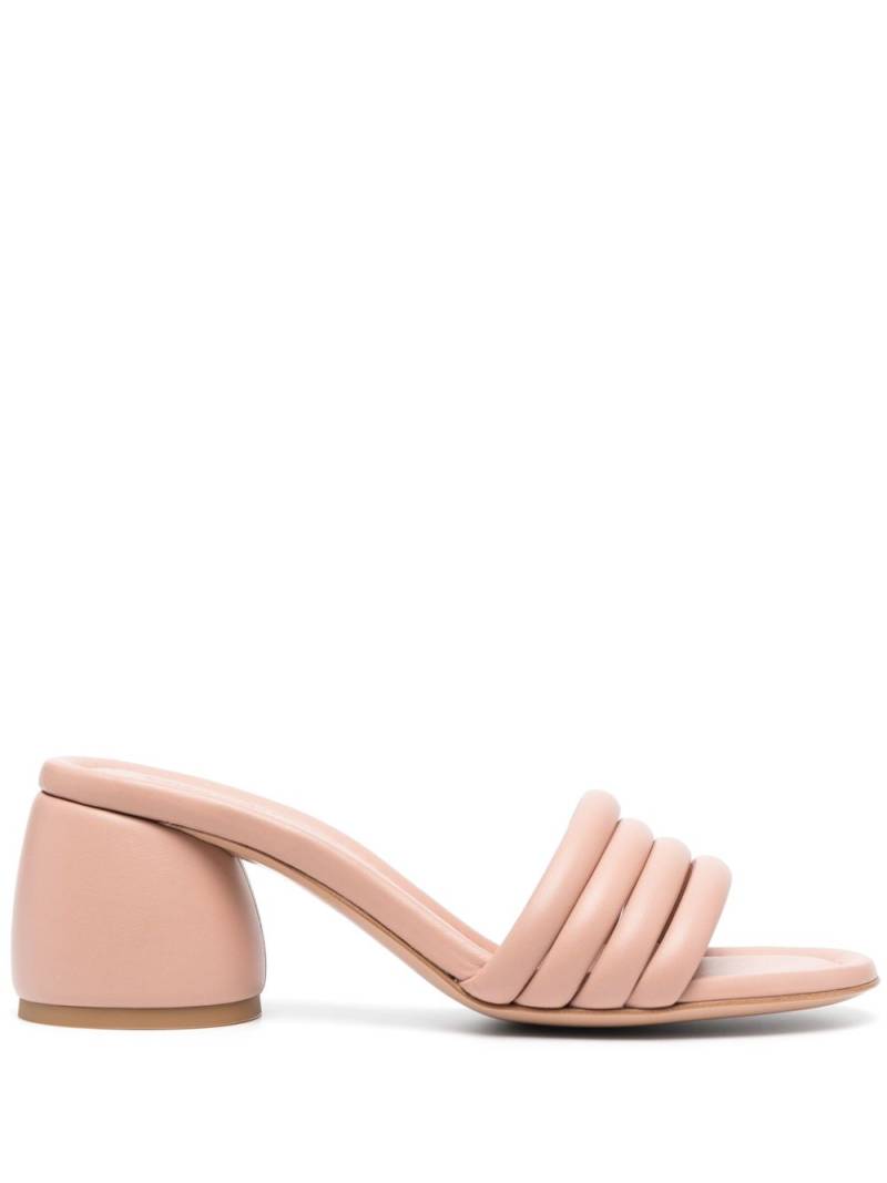 Gianvito Rossi Malou 60mm leather mules - Pink von Gianvito Rossi