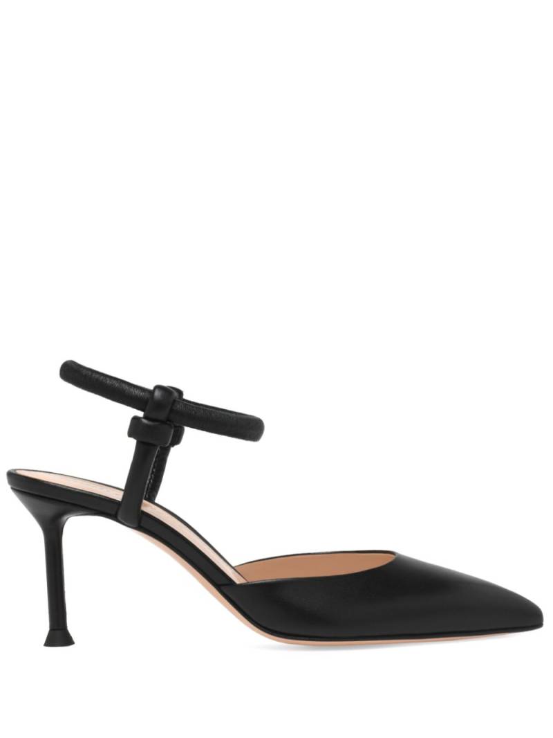 Gianvito Rossi 70mm Juno D'orsay mules - Black von Gianvito Rossi