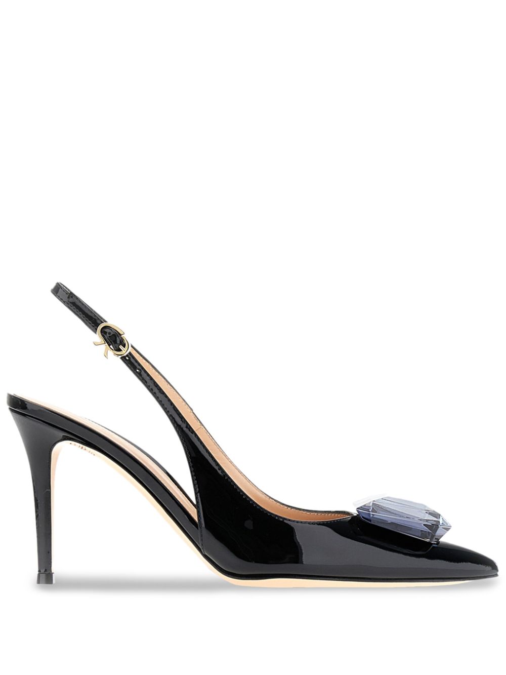 Gianvito Rossi 85mm leather Jaipur pumps - Black von Gianvito Rossi