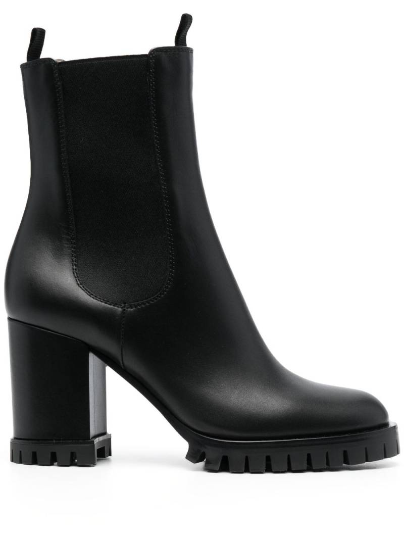 Gianvito Rossi 90mm leather ankle boots - Black von Gianvito Rossi