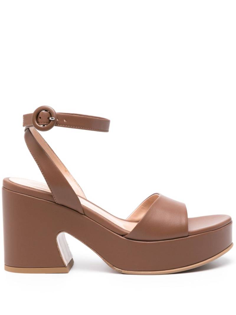 Gianvito Rossi Alma 85mm sandals - Brown von Gianvito Rossi