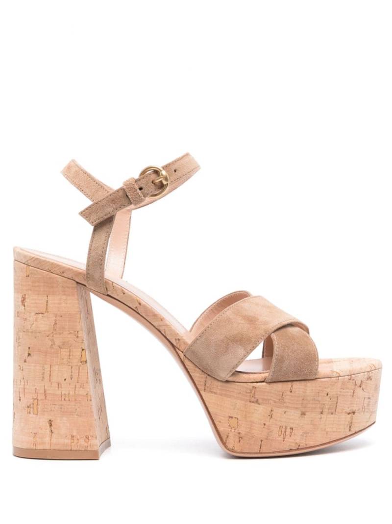 Gianvito Rossi Bebe 120mm sandals - Brown von Gianvito Rossi