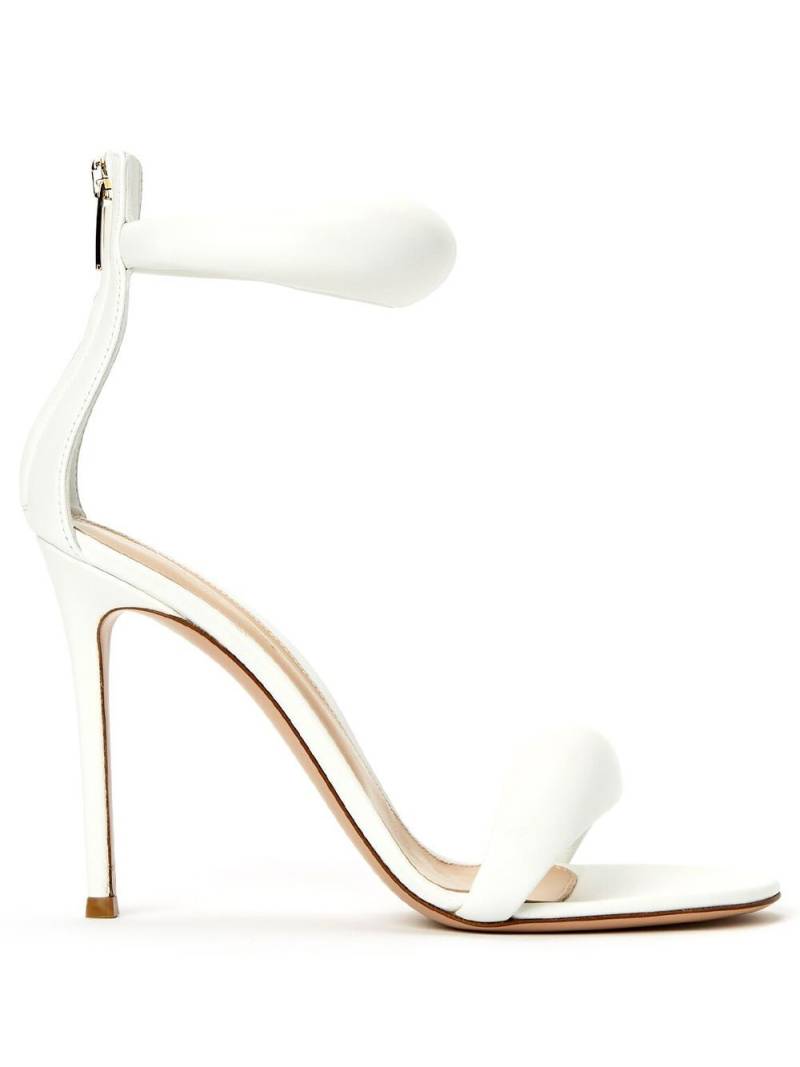 Gianvito Rossi Bijoux 105mm padded leather sandals - White von Gianvito Rossi