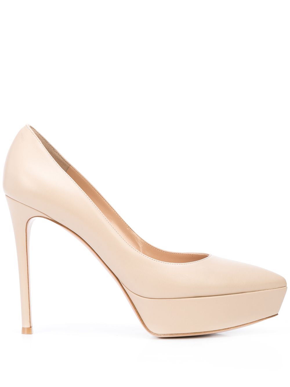 Gianvito Rossi Dasha 115mm platform pumps - Neutrals von Gianvito Rossi