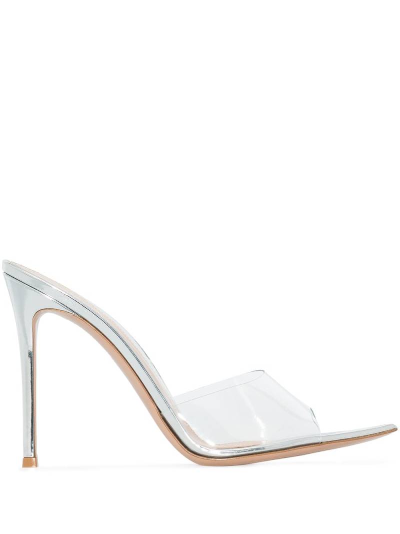 Gianvito Rossi Elle 105mm transparent mules - Metallic von Gianvito Rossi