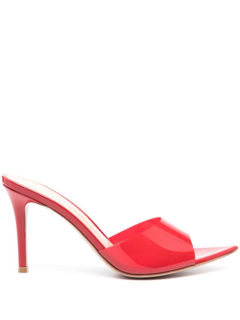 Gianvito Rossi Elle 85mm pointed-toe mules - Red von Gianvito Rossi