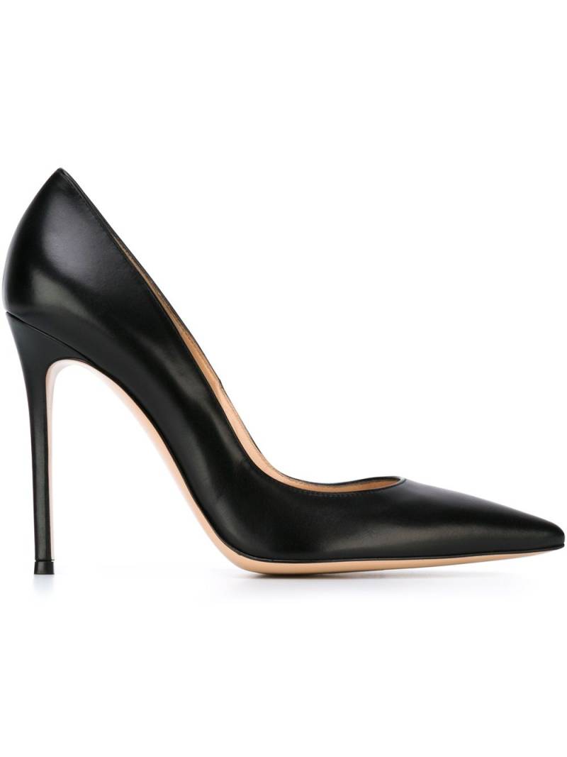 Gianvito Rossi Gianvito 105mm leather pumps - Black von Gianvito Rossi