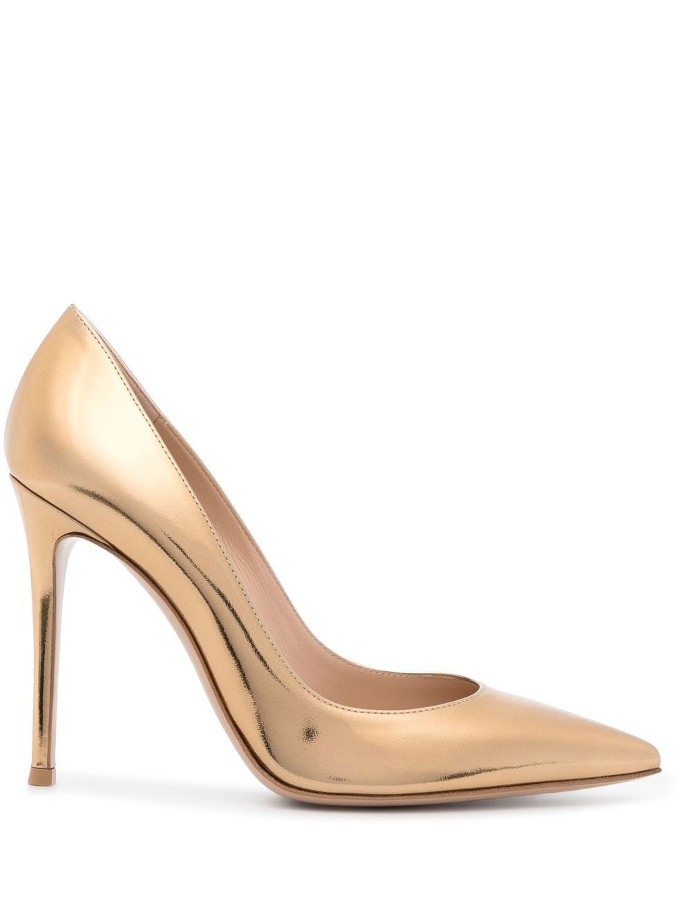 Gianvito Rossi Gianvito 105mm metallic pumps - Gold von Gianvito Rossi