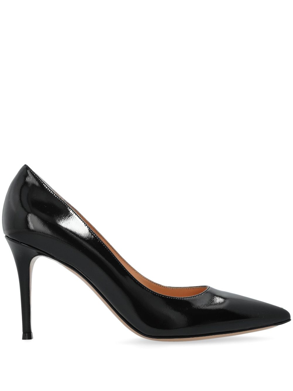 Gianvito Rossi Gianvito 85mm leather pumps - Black von Gianvito Rossi