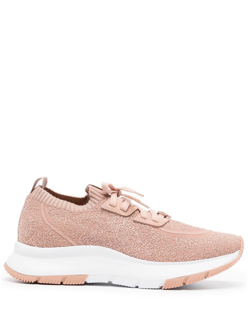 Gianvito Rossi Glover stretch-bouclé sneakers - Pink von Gianvito Rossi