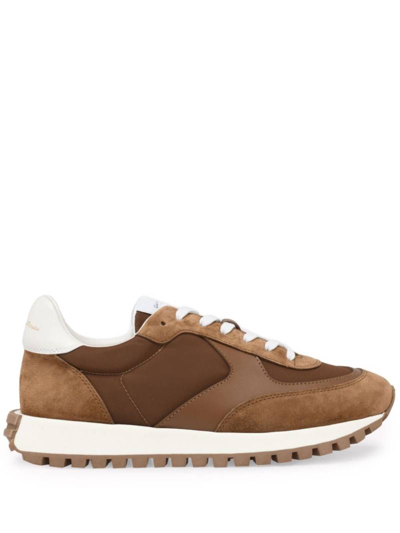 Gianvito Rossi Gravel panelled sneakers - Brown von Gianvito Rossi