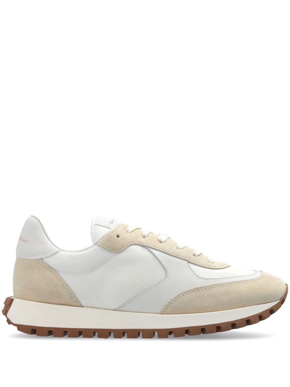 Gianvito Rossi Gravel panelled sneakers - White von Gianvito Rossi