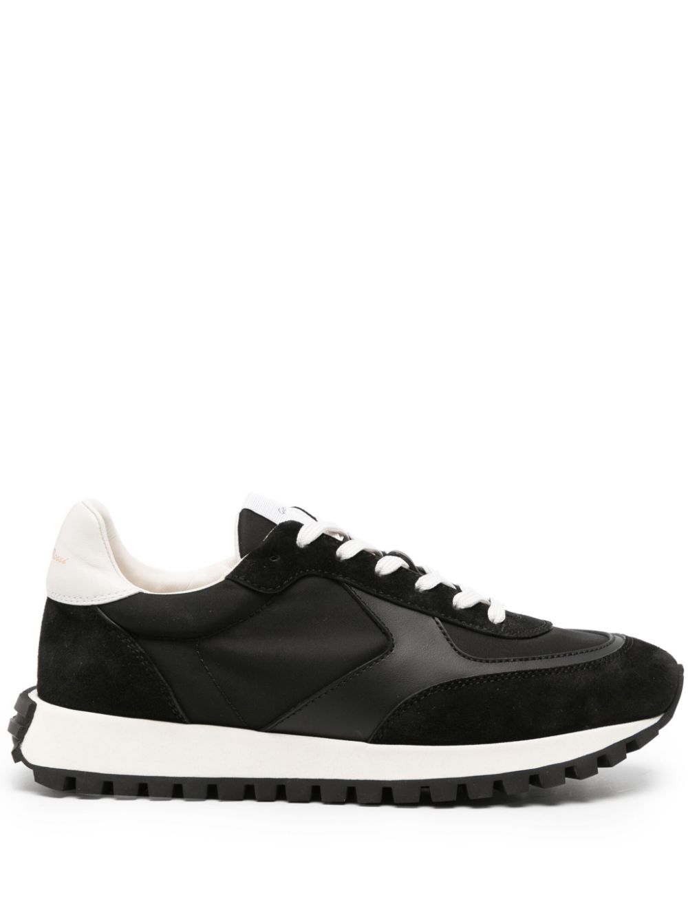 Gianvito Rossi Gravel suede-trim sneakers - Black von Gianvito Rossi