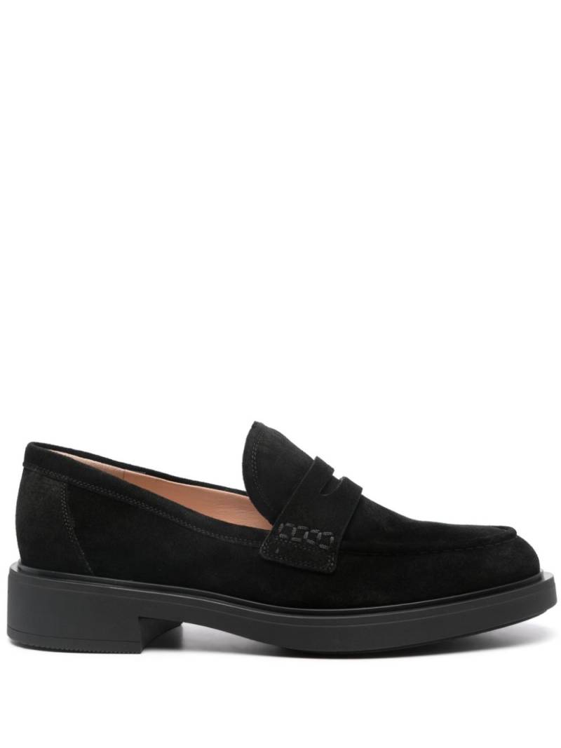 Gianvito Rossi Harris suede loafers - Black von Gianvito Rossi