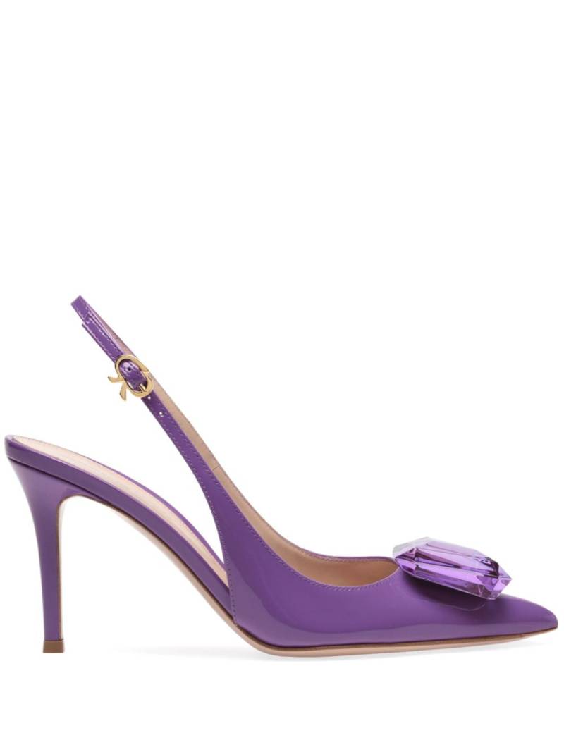 Gianvito Rossi Jaipur 85mm slingback pumps - Purple von Gianvito Rossi