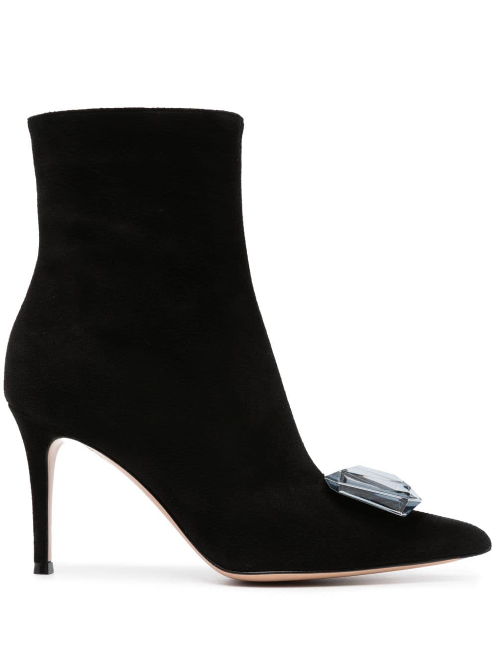 Gianvito Rossi Jaipur 85mm suede ankle boots - Black von Gianvito Rossi