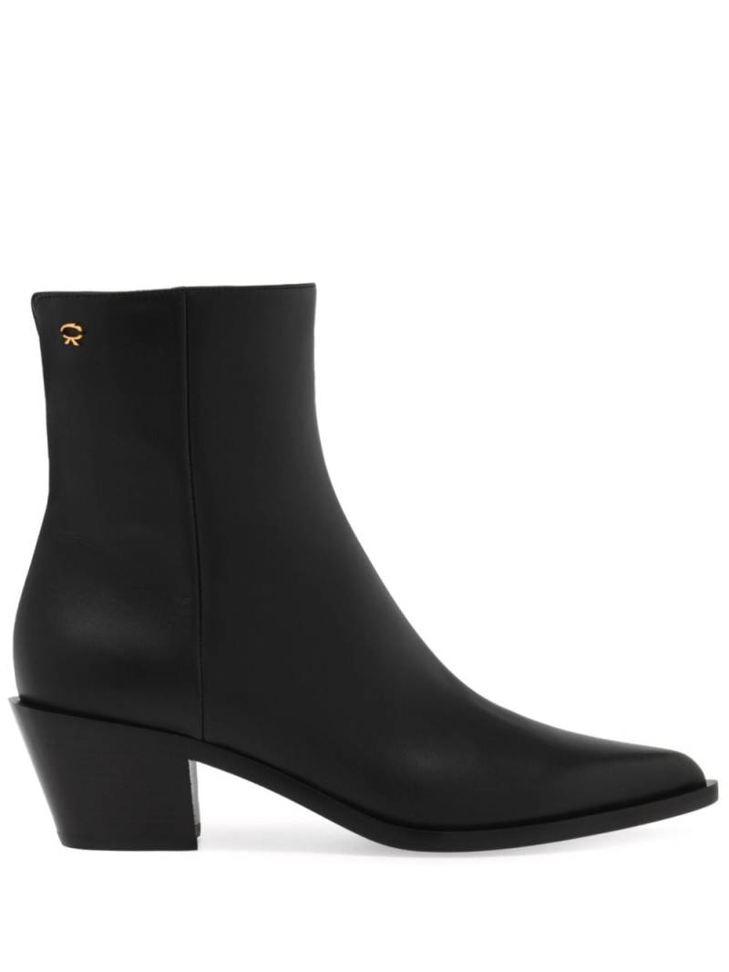 Gianvito Rossi Kinney pointed-toe ankle boots - Black von Gianvito Rossi