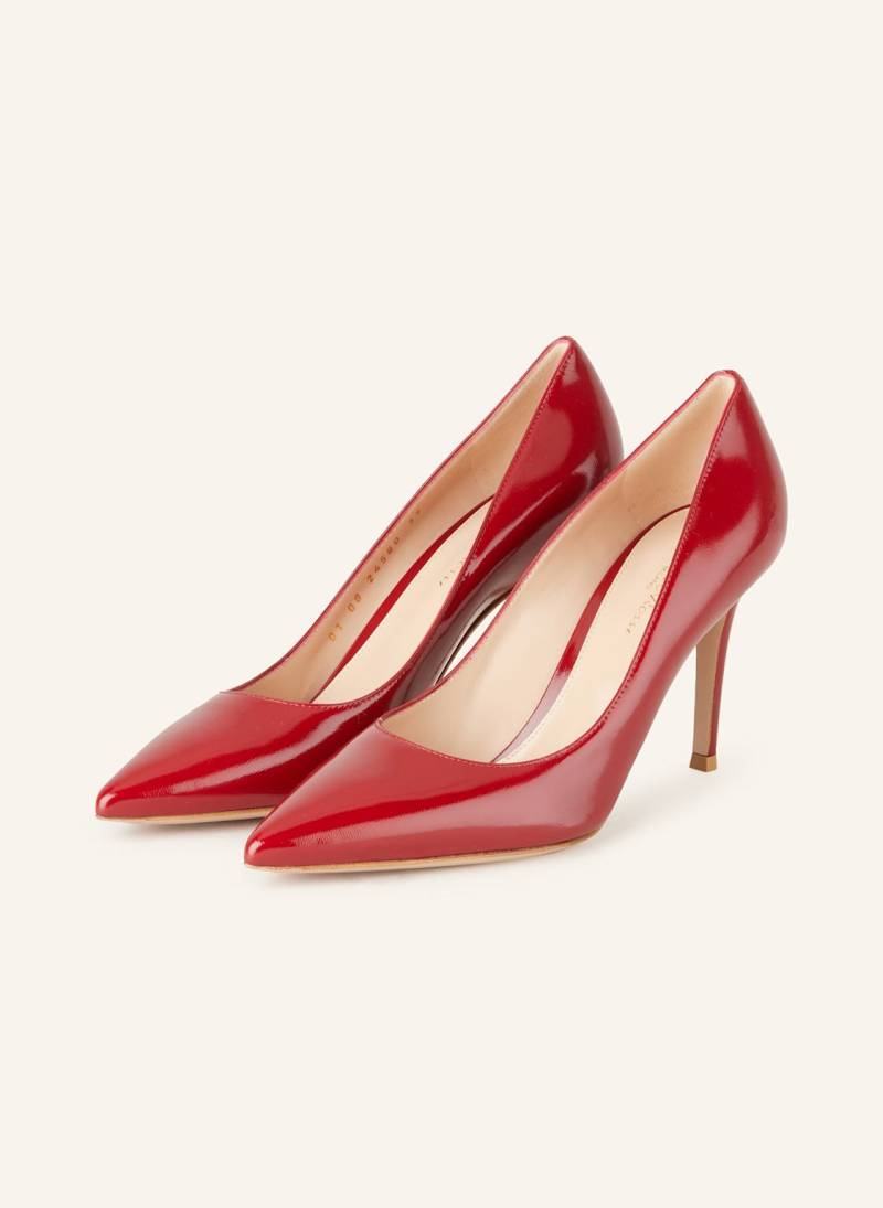 Gianvito Rossi Lack-Pumps Gianvito 85 rot von Gianvito Rossi