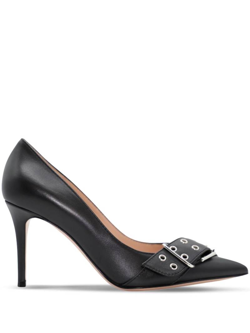 Gianvito Rossi Leigh leather pumps - Black von Gianvito Rossi