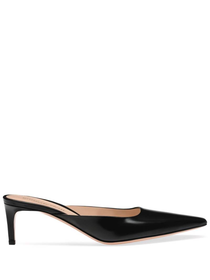 Gianvito Rossi Lindsay 55mm leather mules - Black von Gianvito Rossi