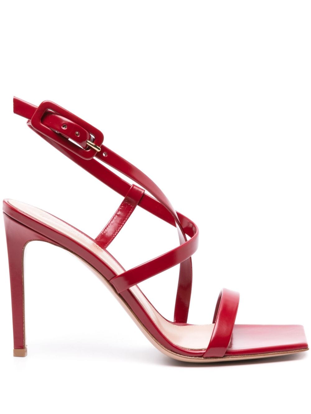 Gianvito Rossi Lindsay 95mm leather sandals - Red von Gianvito Rossi