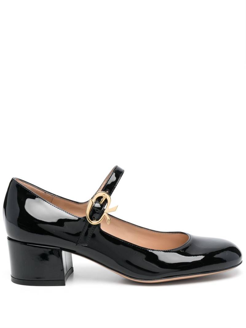 Gianvito Rossi Mary Ribbon 45mm pumps - Black von Gianvito Rossi