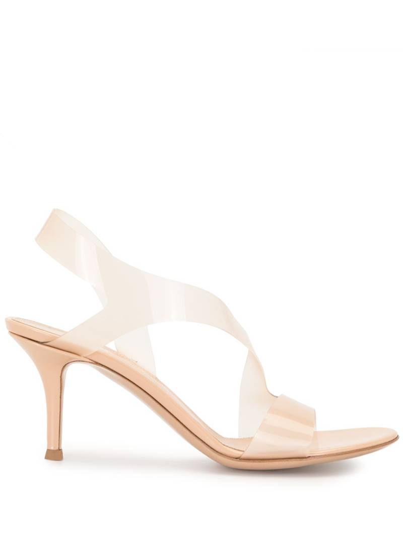 Gianvito Rossi Metropolis 70mm slingback sandals - White von Gianvito Rossi