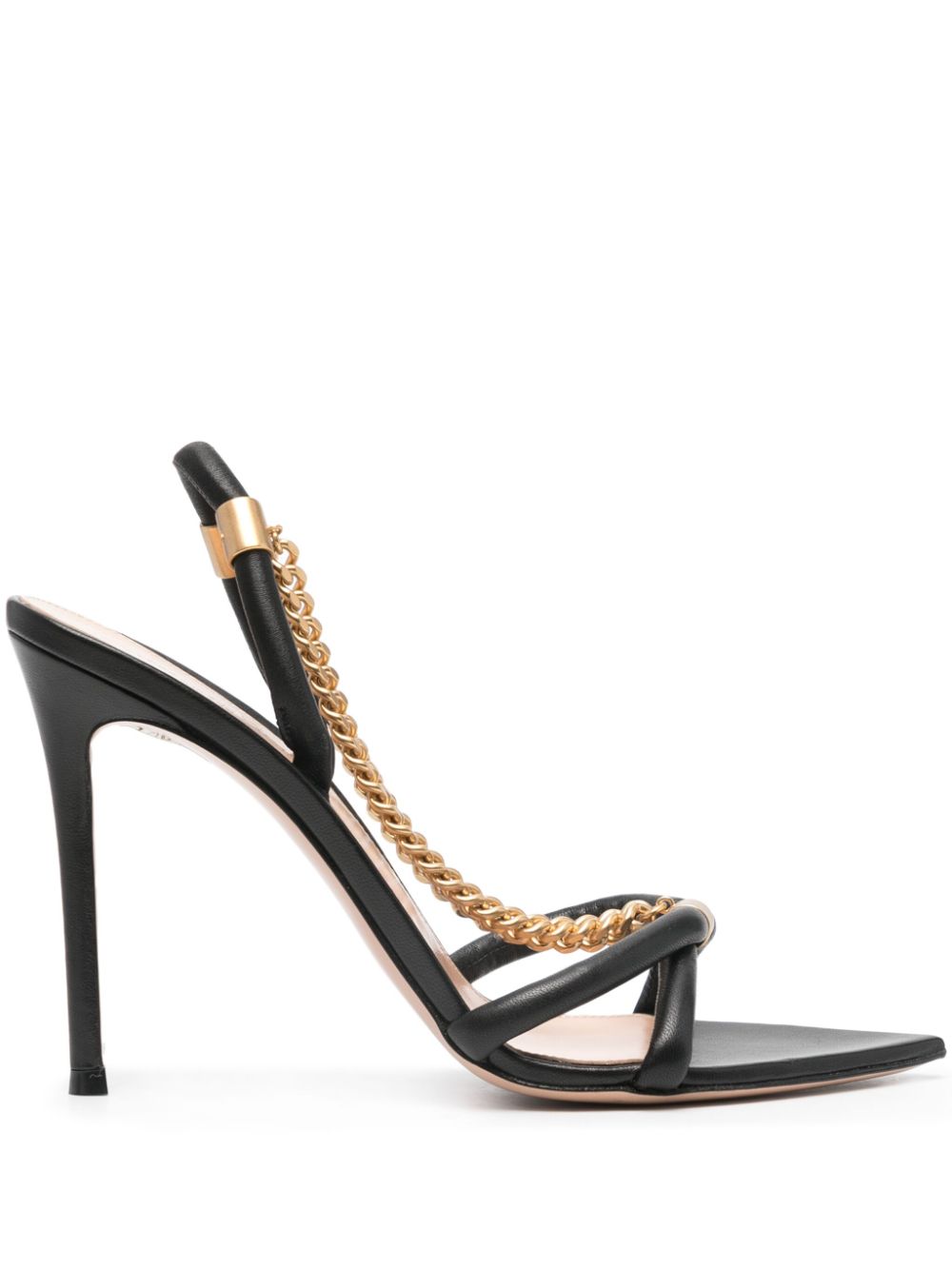 Gianvito Rossi Minerva 85mm leather sandals - Black von Gianvito Rossi