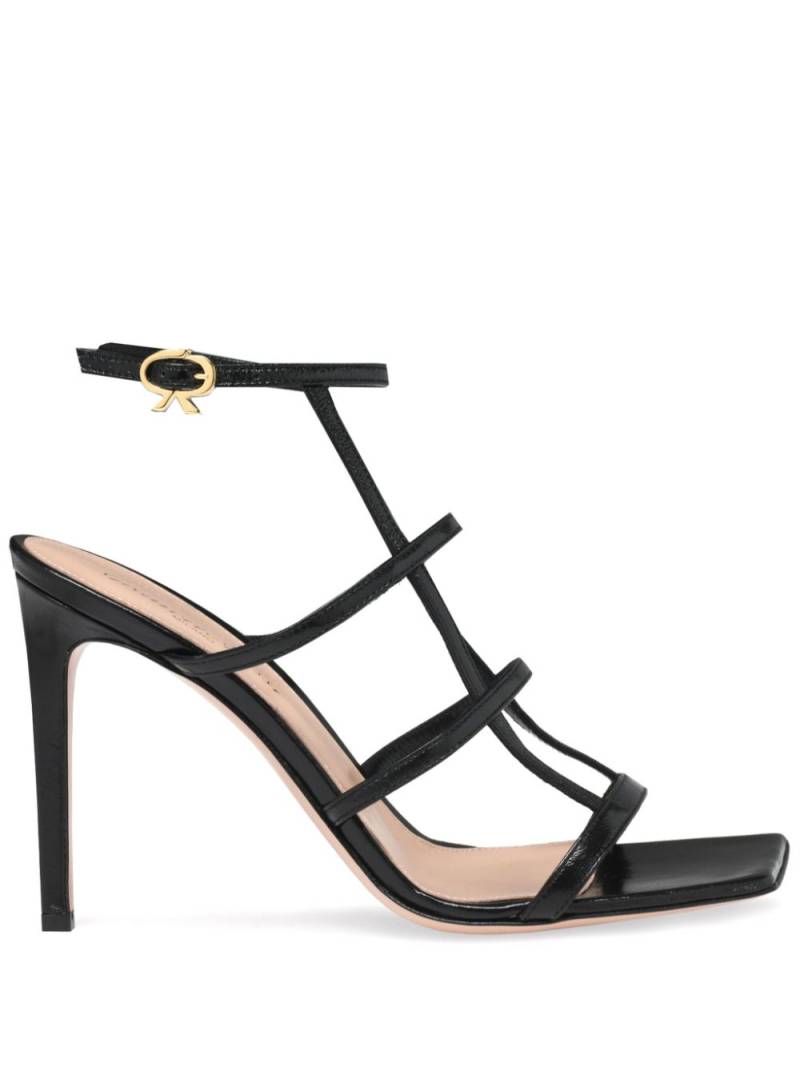 Gianvito Rossi Mondry 95mm strappy sandals - Black von Gianvito Rossi