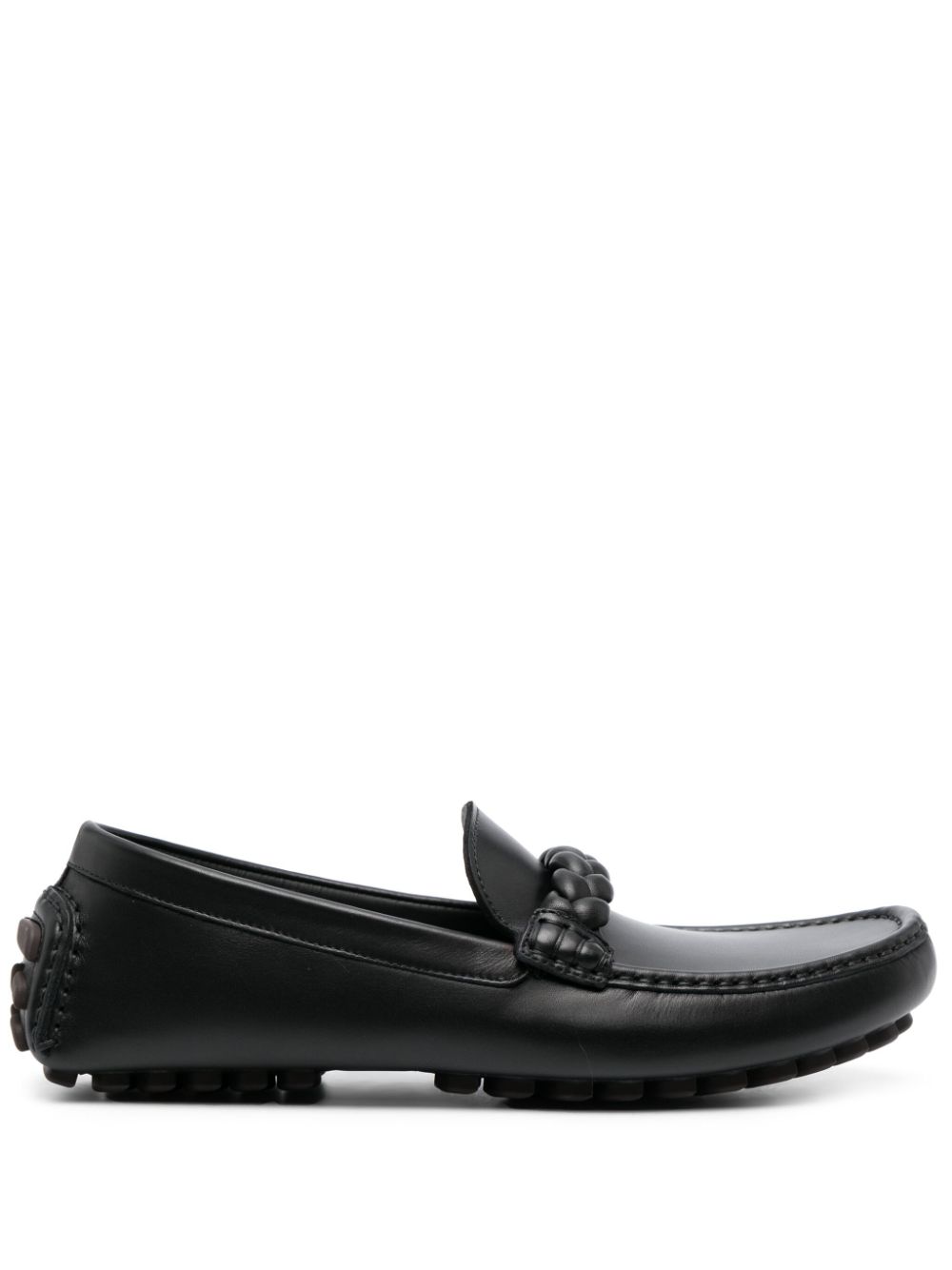 Gianvito Rossi Monza leather loafers - Black von Gianvito Rossi