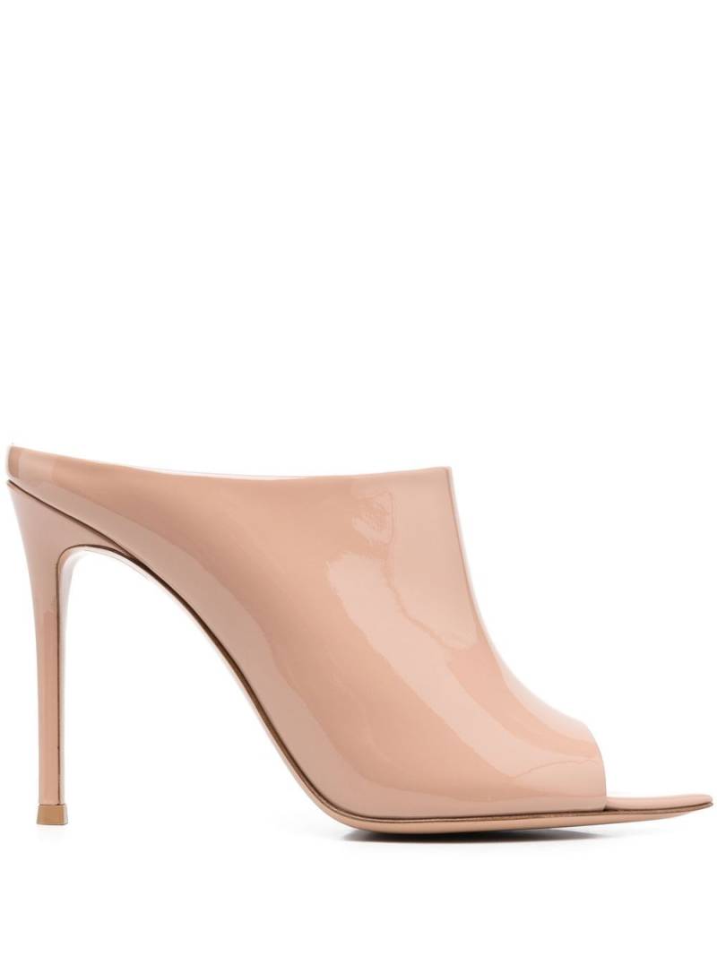 Gianvito Rossi Nova 105mm open-toe mules - Neutrals von Gianvito Rossi