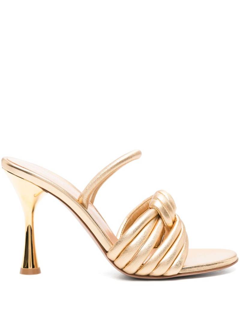 Gianvito Rossi Ottavia 90mm leather pumps - Gold von Gianvito Rossi