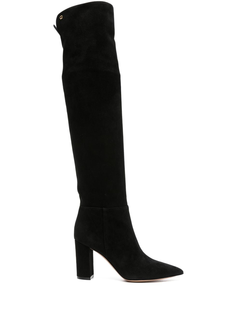 Gianvito Rossi Piper knee-high suede boots - Black von Gianvito Rossi